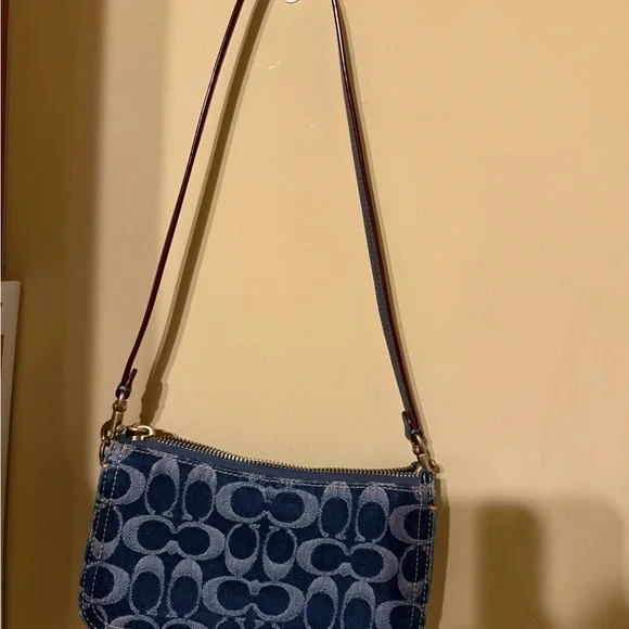 Coach Denim Penn Shoulder Bag - Picture 6 of 12